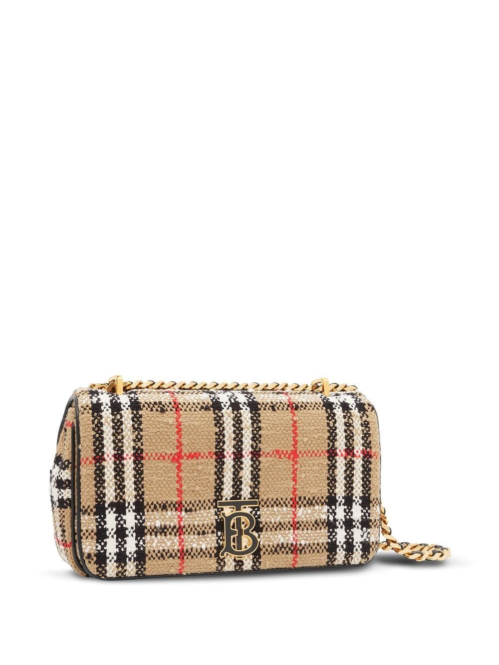 Burberry Lola Vintage-check bouclé shoulder bag - Image 3