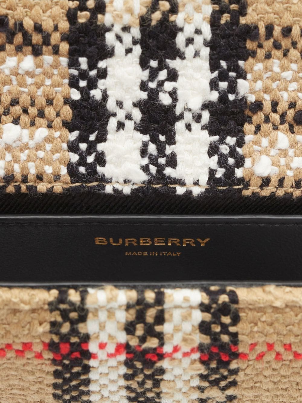 Burberry Lola Vintage-check bouclé shoulder bag - Image 4
