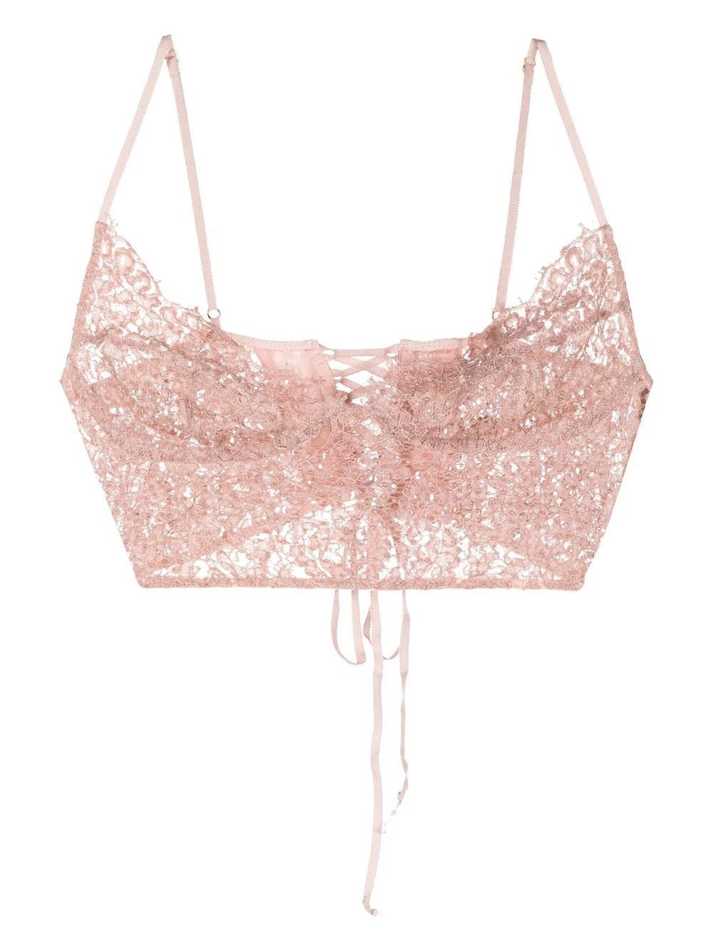 Kiki de Montparnasse beaded lace longline bra