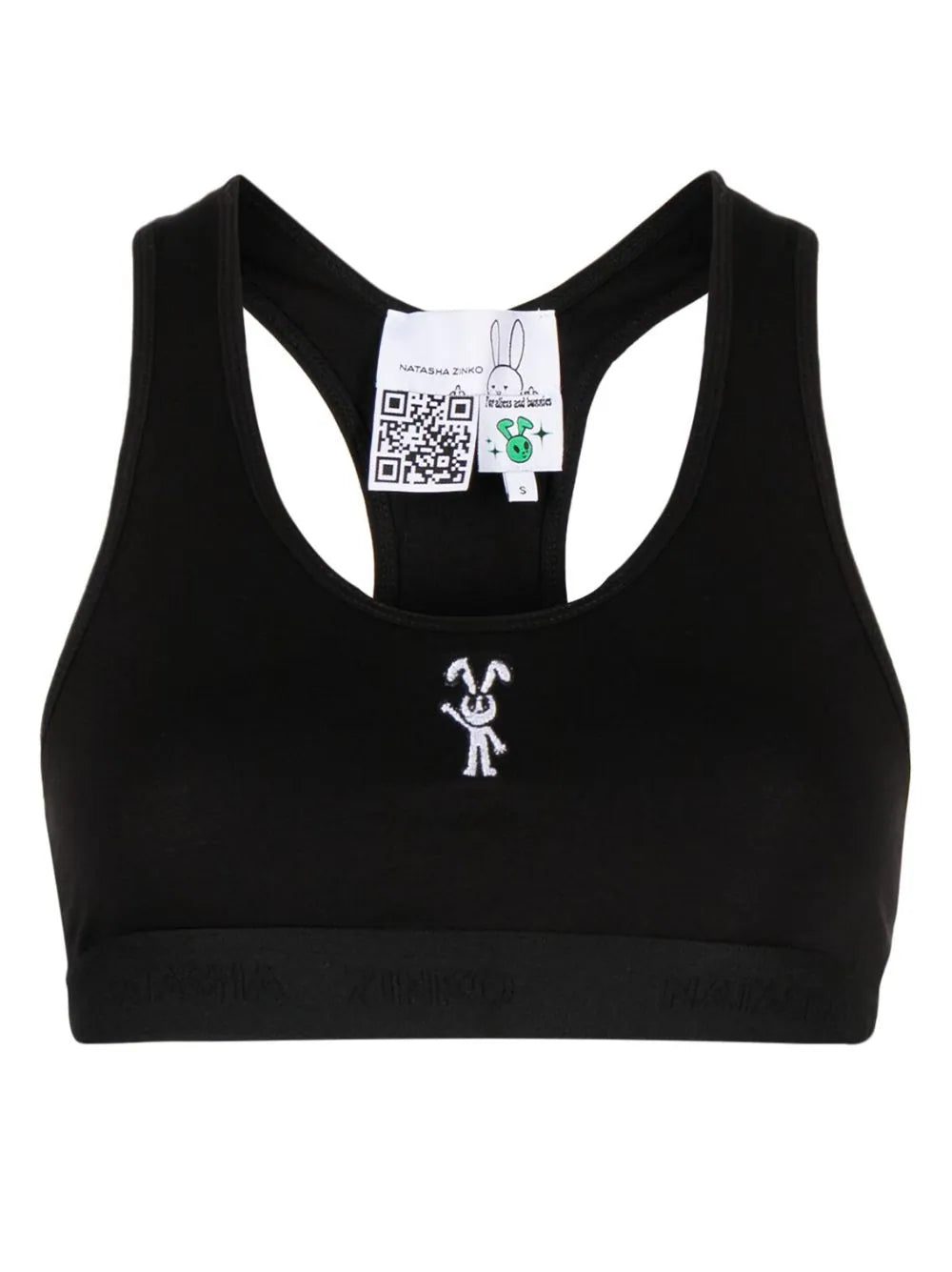 Natasha Zinko embroidered-logo sports bra