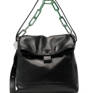 Off-White Ow Booster leather shoulder bag