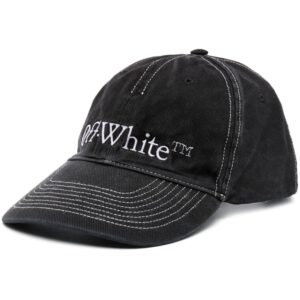 Off-White Bookish logo-embroidered baseball cap