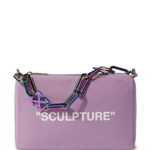 Off-White  Block Pouch Quote clutch bag