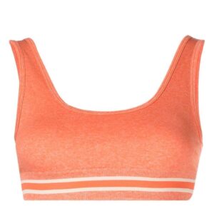 The Upside  Daisy stripe trim bra