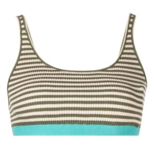 The Upside  Aloha Rory striped knitted bra