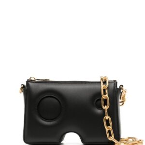 Off-White Burrow leather shoulder bag