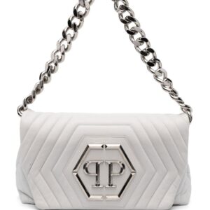 Philipp Plein Hexagon logo-plaque quilted shoulder bag