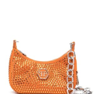 Philipp Plein crystal-embellished logo shoulder bag