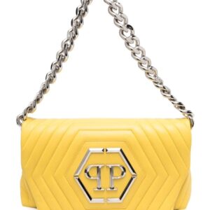 Philipp Plein Hexagon logo-plaque quilted shoulder bag