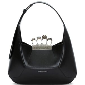Alexander Mcqueen leather logo-print bag