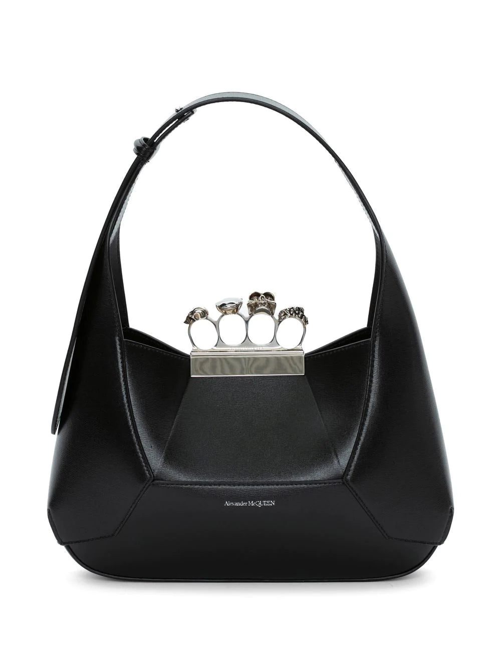 Alexander Mcqueen leather logo-print bag