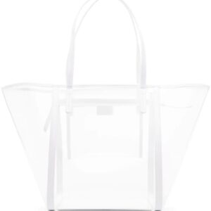 BY FAR contrasting-trim tote bag