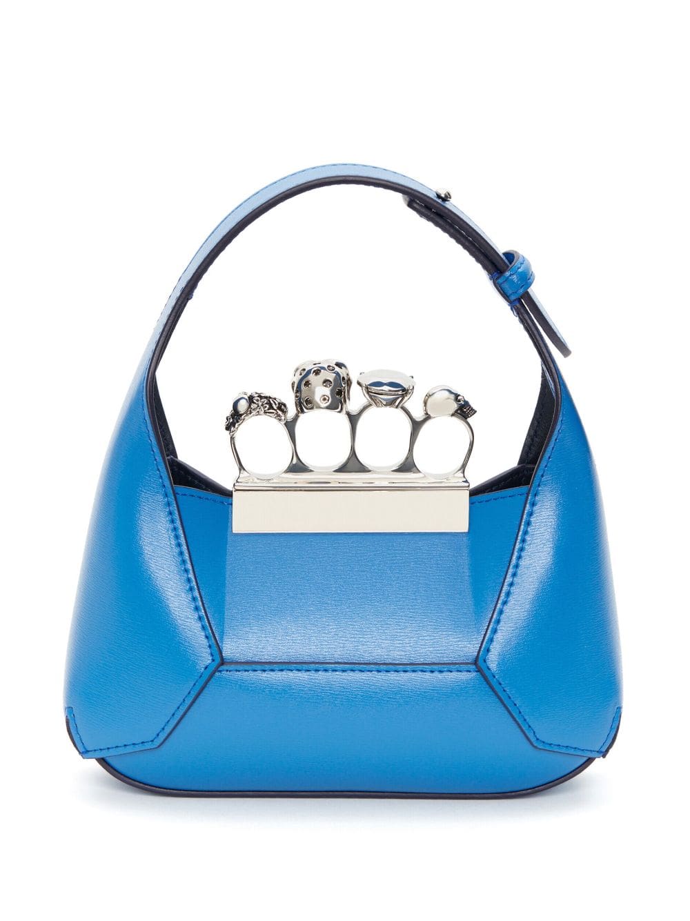 Alexander McQueen mini Jewelled Hobo leather bag - Image 3
