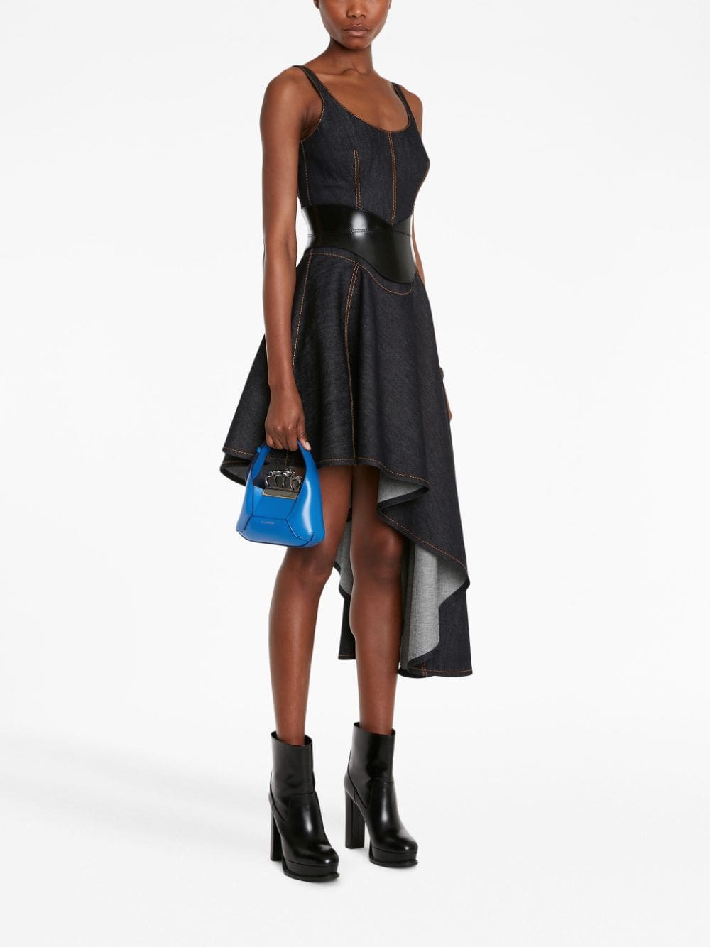 Alexander McQueen mini Jewelled Hobo leather bag - Image 2