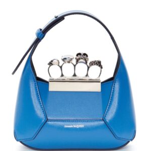 Alexander McQueen mini Jewelled Hobo leather bag