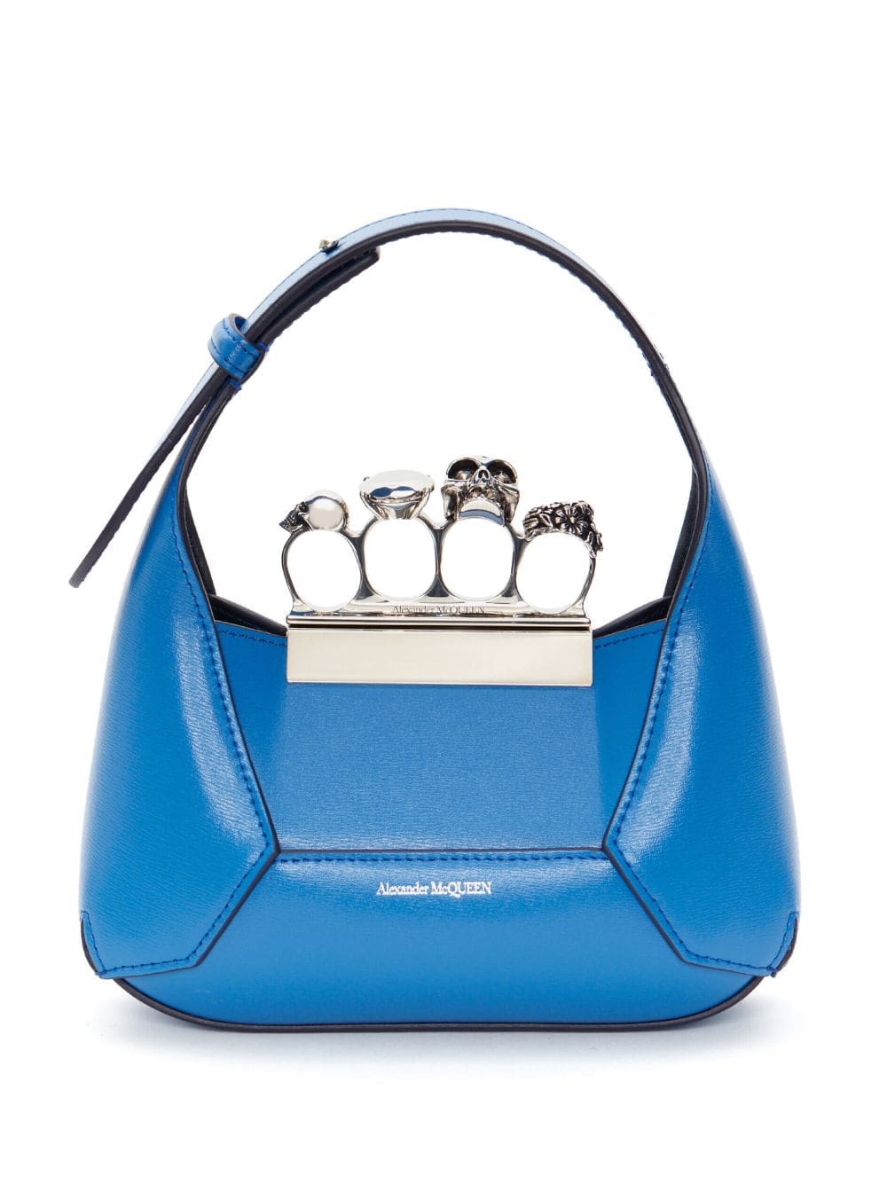 Alexander McQueen mini Jewelled Hobo leather bag