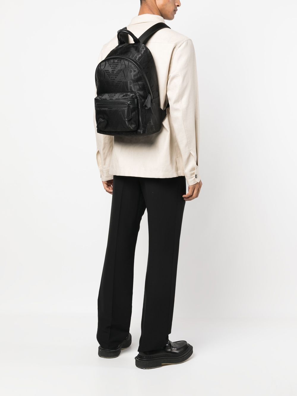 Emporio Armani jacquard logo backpack - Image 2
