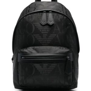 Emporio Armani jacquard logo backpack