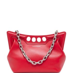 Alexander McQueen The Peak curved mini bag