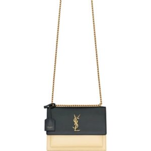 Saint Laurent Sunset two-tone shoulder bag
