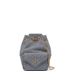 Saint Laurent mini Joe striped bucket bag