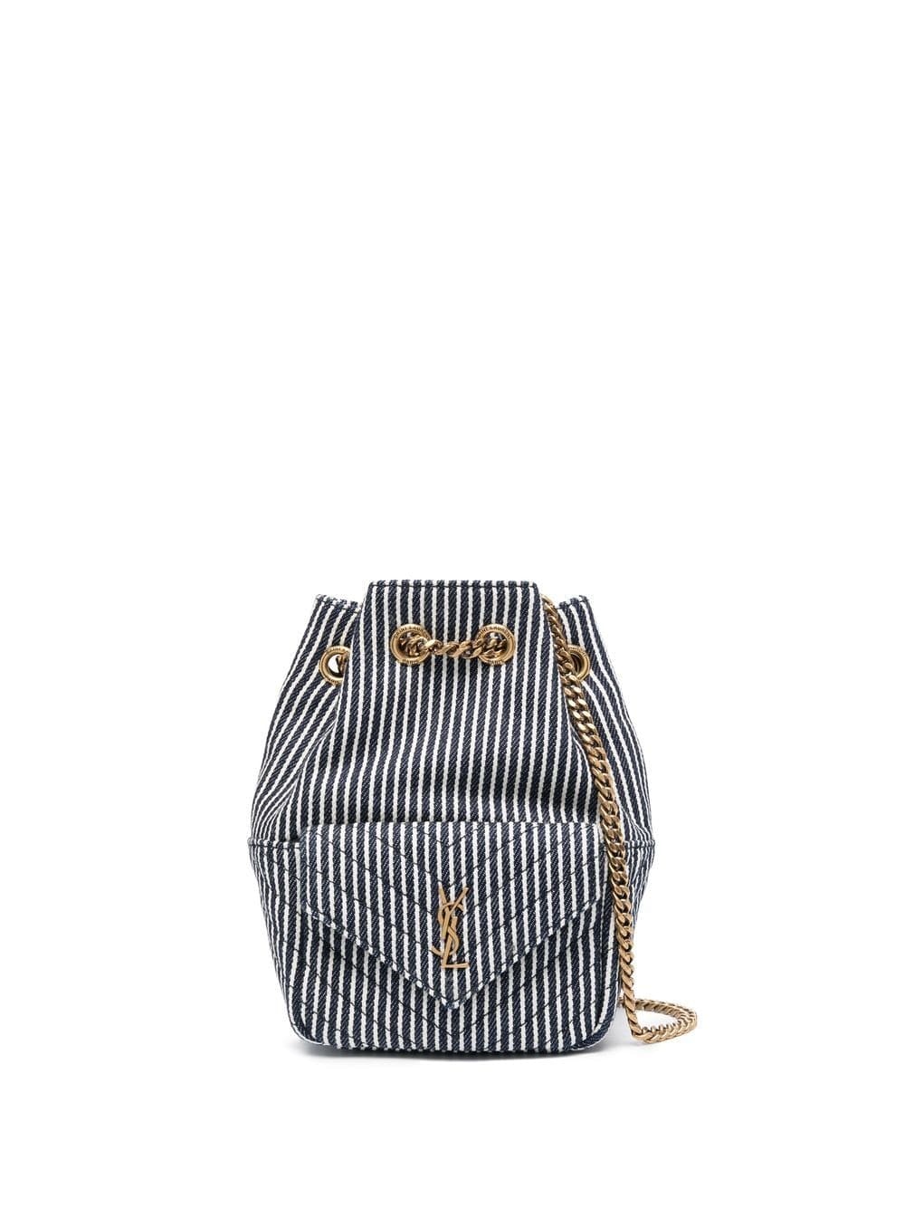 Saint Laurent mini Joe striped bucket bag