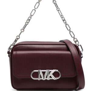 Michael Kors logo-plaque leather crossbody bag