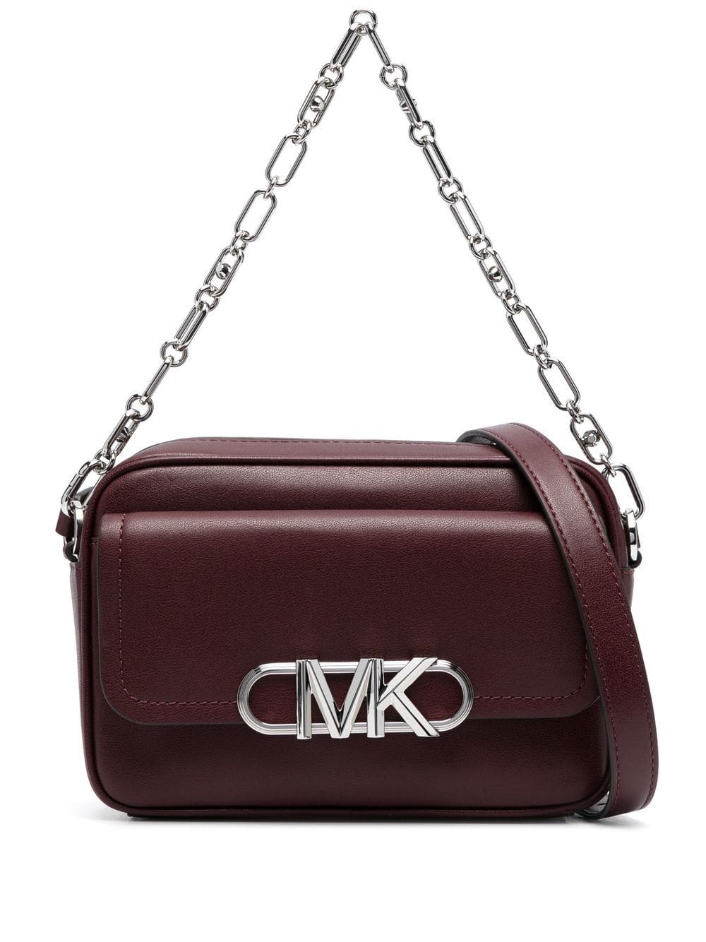 Michael Kors logo-plaque leather crossbody bag