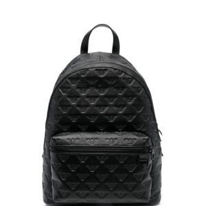 Emporio Armani jacquard-logo zip-around backpack