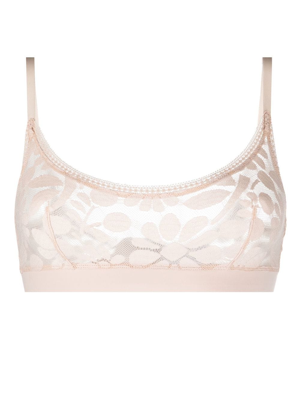ERES floral-lace crop top bra