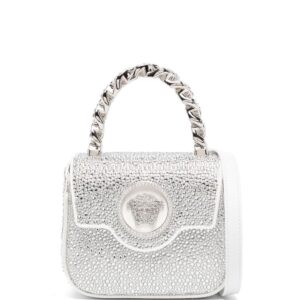 Versace La Medusa crystal-embellished mini bag