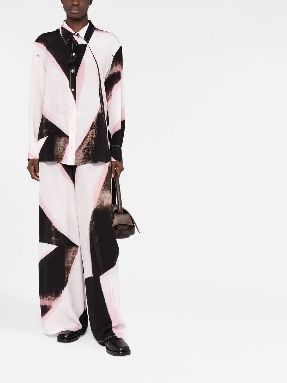 Alexander McQueen painterly-print long-sleeved shirt - Image 2