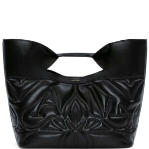 Alexander McQueen Seal logo-embroidered tote bag