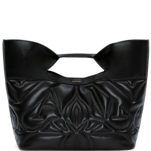 Alexander McQueen Seal logo-embroidered tote bag