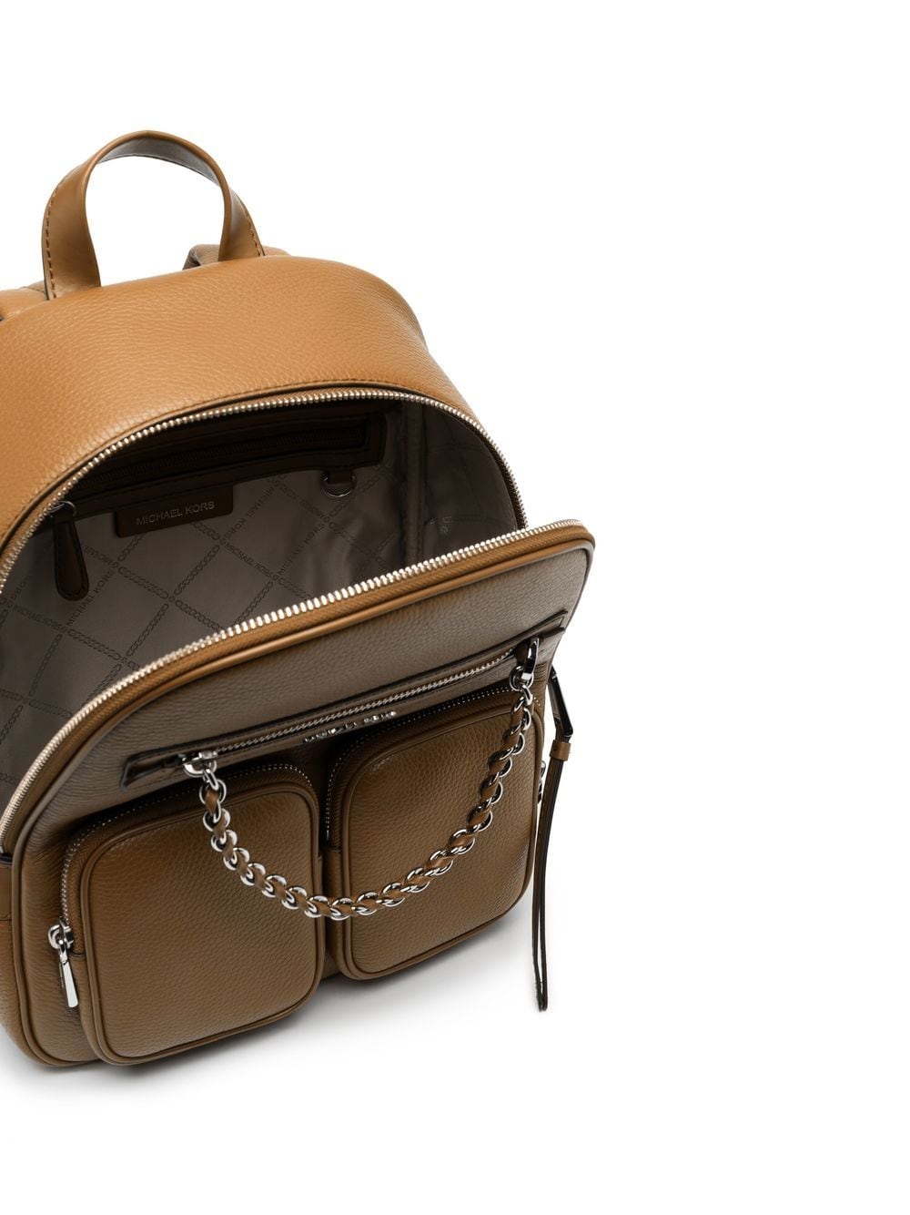 Michael Michael Kors logo-plaque leather backpack - Image 4
