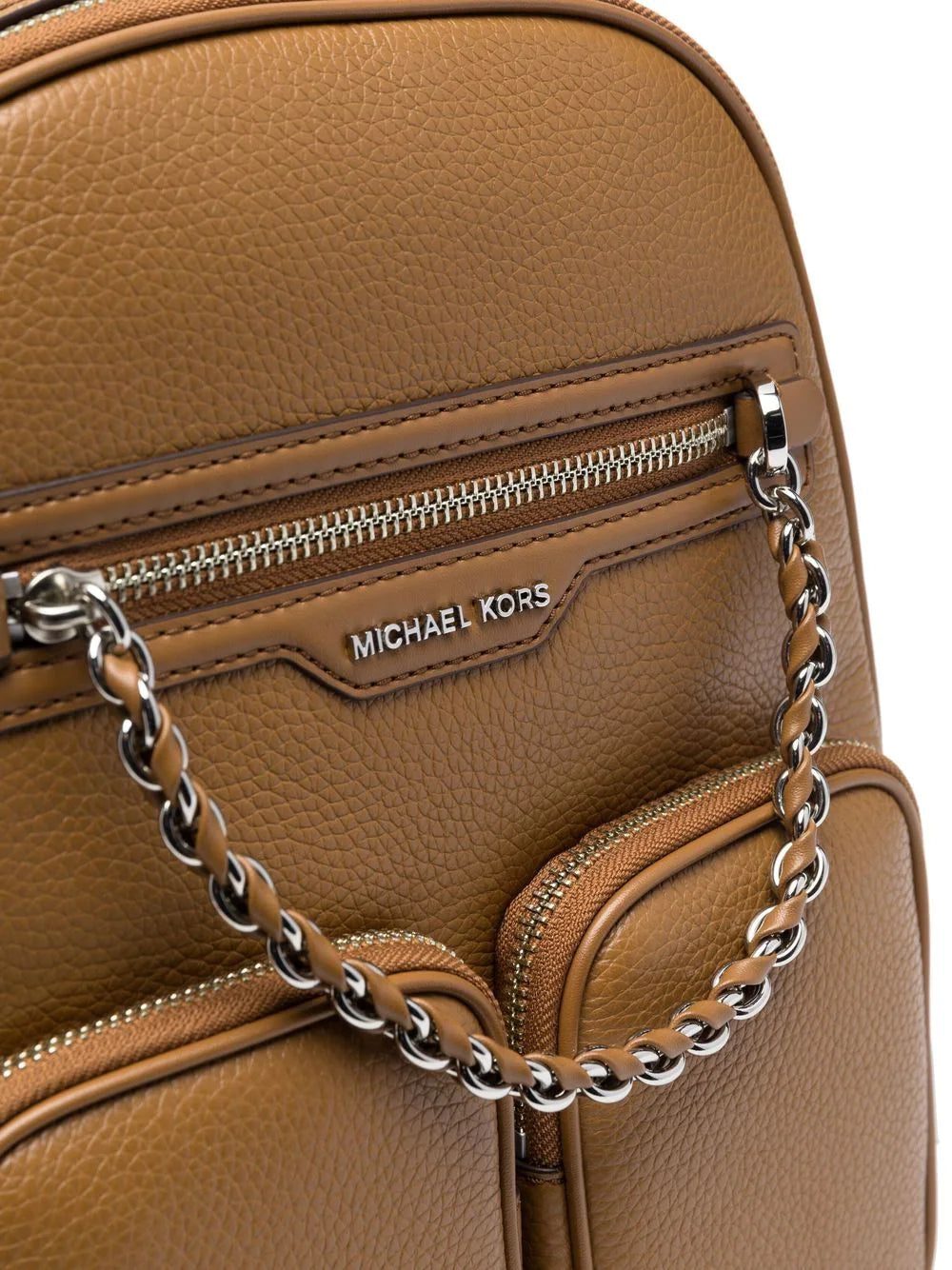 Michael Michael Kors logo-plaque leather backpack - Image 3