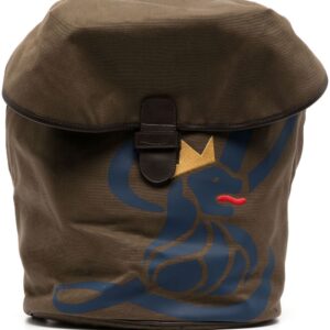 Leathersmith of London Lion-print detail backpack