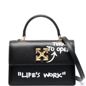 Off-White Jitney 1.4 leather tote bag
