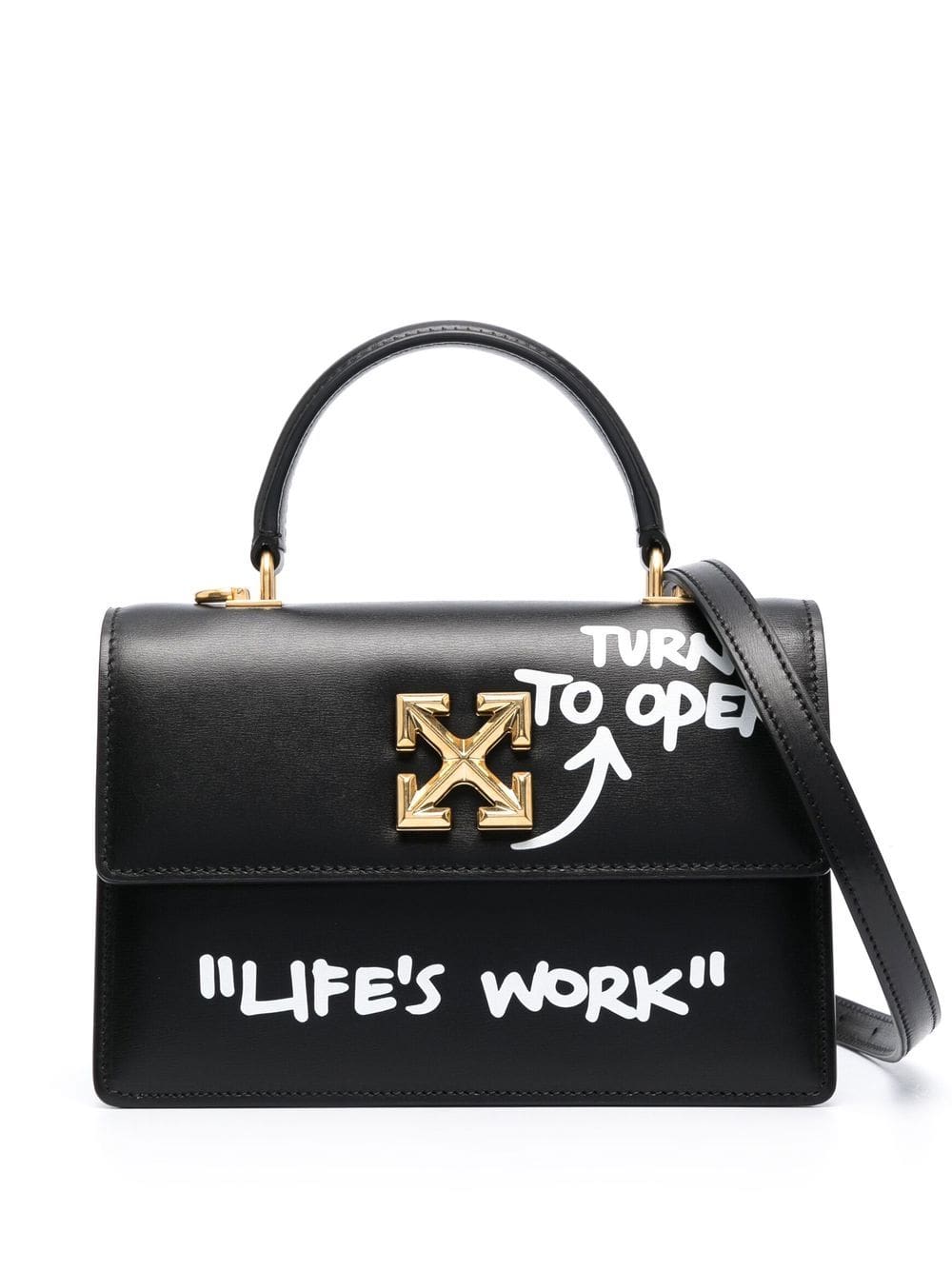 Off-White Jitney 1.4 leather tote bag