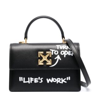 Off-White  Jitney 1.4 leather tote bag