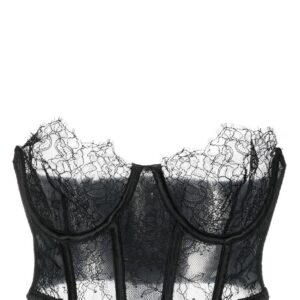 Maison Close  lace-detail bustier bra
