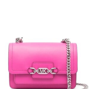 Michael Michael Kors  Cerise leather logo-plaque bag