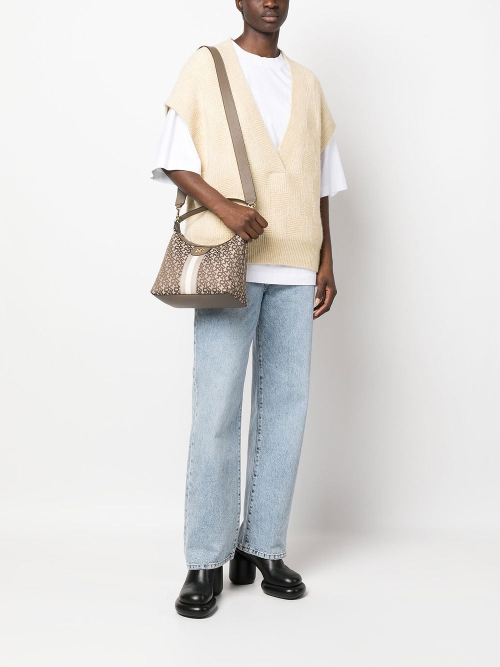 DKNY all-over monogram-print shoulder bag - Image 2