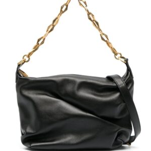 Jimmy Choo Diamond zip-up leather shoulder bag