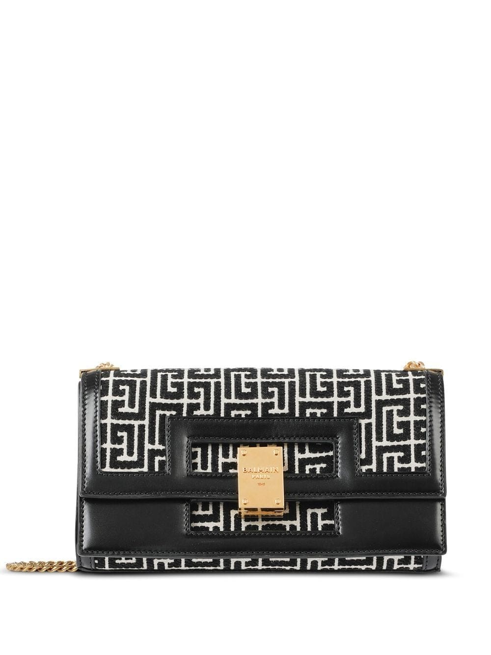 Balmain bifold monogram shoulder bag