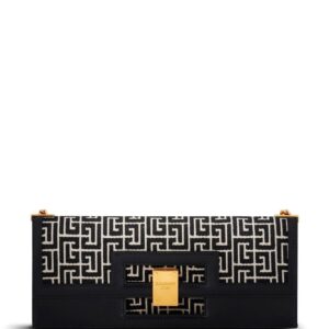Balmain bifold monogram clutch bag