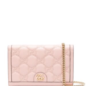 Gucci GG matelassé chain wallet