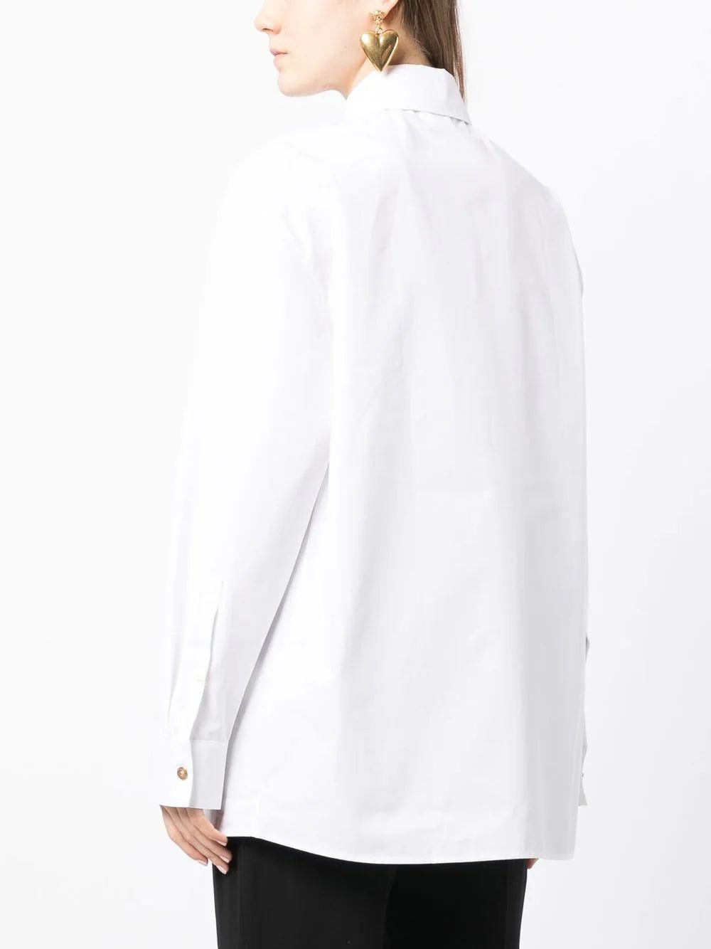 Versace cut-out detail long-sleeve shirt - Image 4