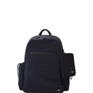 Emporio Armani logo-patch detail backpack