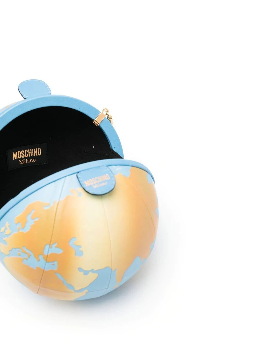 Moschino world map leather clutch bag - Image 2